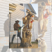 Kalvin Cook is shown recently on Idaho Ave. in Cyril with his chainsaw tree sculpture. He is a trick roper, but COVID-19 has put most entertainment venues on hold. The Cyril pirate is Kal's tenth commissioned chainsaw sculpture to date