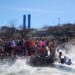 Jumpers enjoy mild temps for Medicine Park’s Polar Plunge