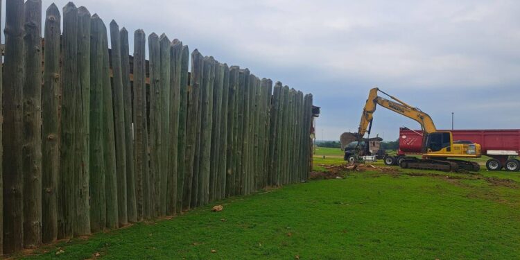 Work in progress on Cache Creek Trading Post