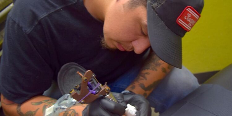 Art tattooed on apprentice artis's heart