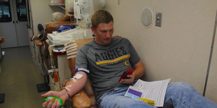 Boots & Badges blood drive set