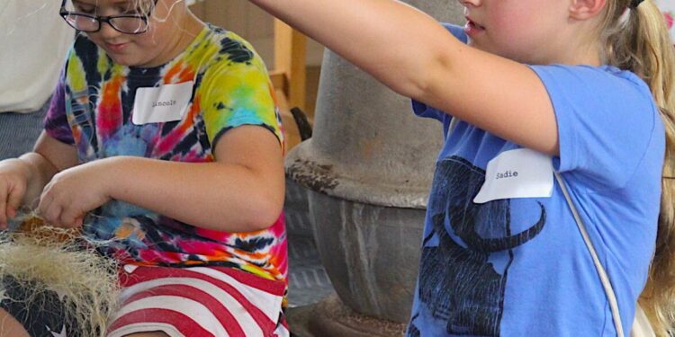 Children relive history during Schoolhouse Summer Camp at Museum of the Great Plains