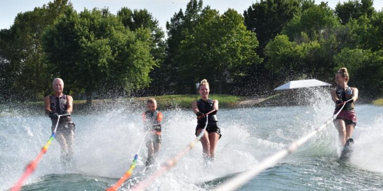 Three generations compete in water ski nationals