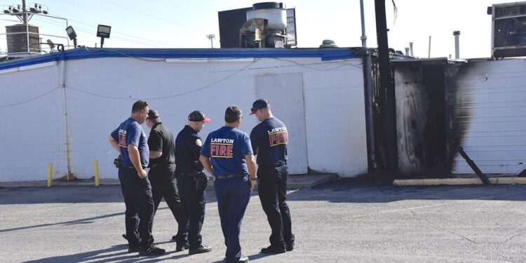 Fire heavily damages Lawton restaurant