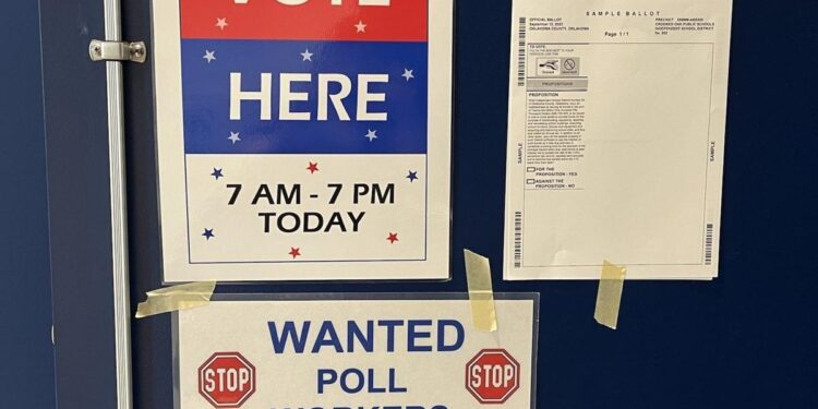 Oklahoma lawmakers double poll worker pay to help address shortages