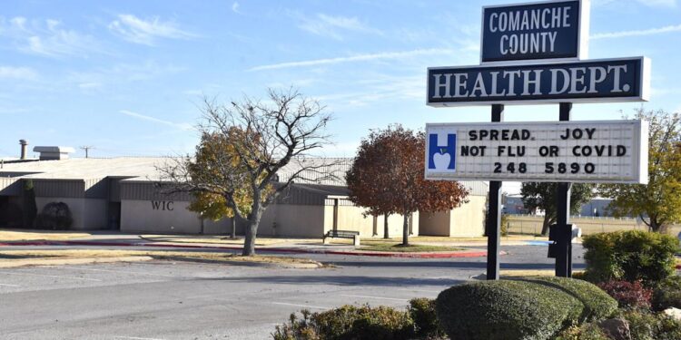 Comanche County Health Department will expand its facility with a new drive-thru clinic, parking area