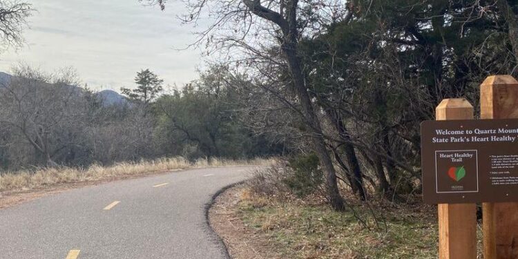 Quartz Mountain State Park participating in First Day Hikes
