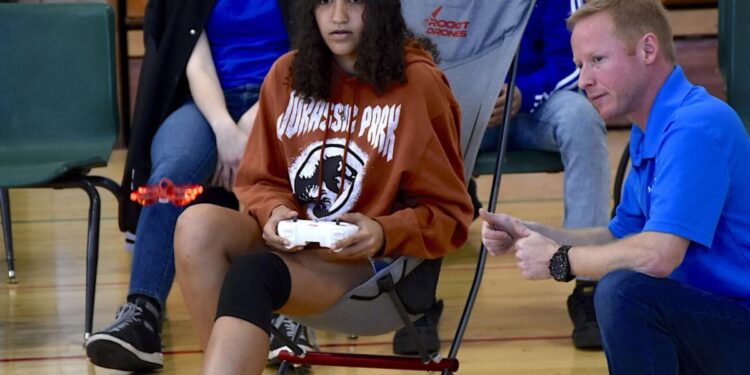 Drones rocket student learning into the future at Lawton school