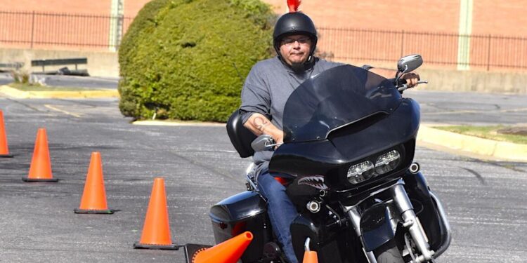 Motorcycle training makes for a cool school