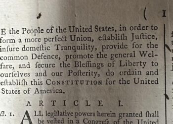 A rare copy of the US Constitution sells for $9 million at auction