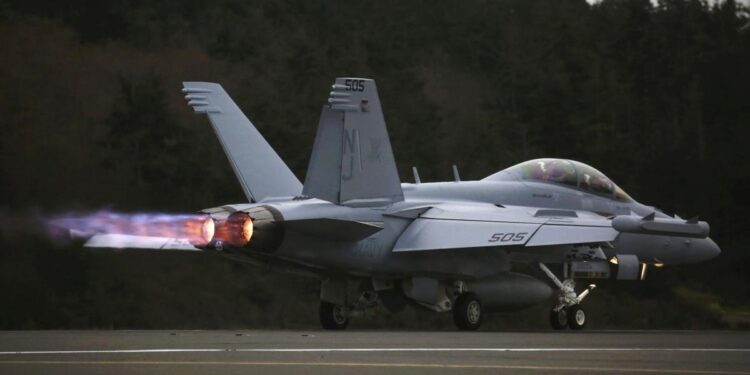 US Navy fighter jet with two on board crashes during training in Washington state