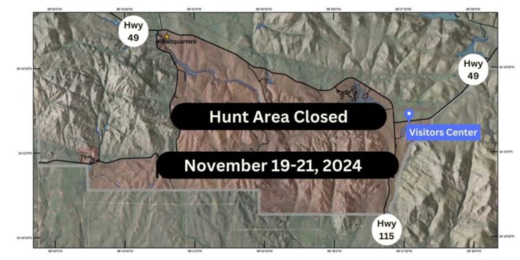 Hunts will temporarily close portions of Refuge