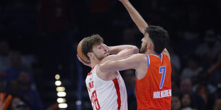 SGA, Holmgren score 29 each, Thunder rout Rockets, 126-107