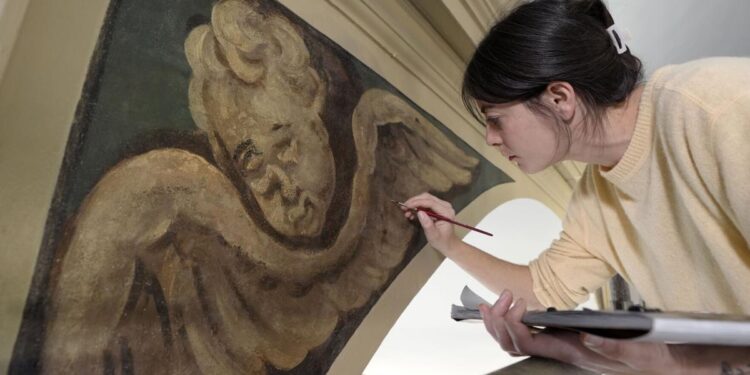 Centuries-old angels uncovered at Boston church made famous by Paul Revere