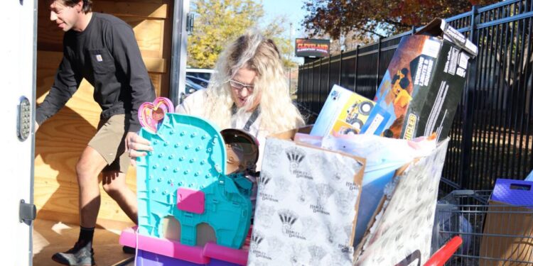 Fire Department donates toys to Lawton school