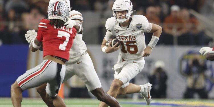Ewers declares for NFL draft as Texas ushers in Manning era