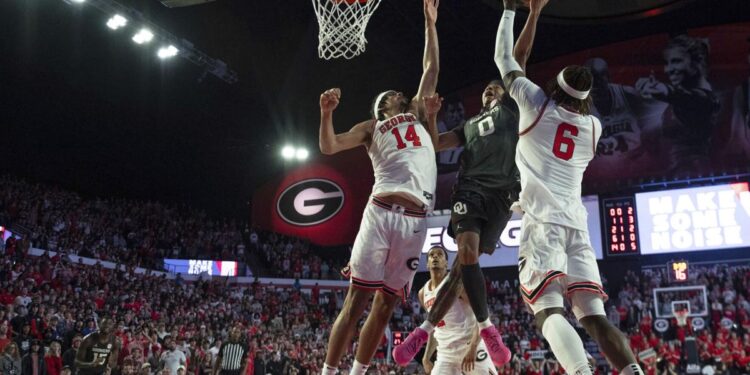 Georgia stops slumping No. 17 Oklahoma, 72-62