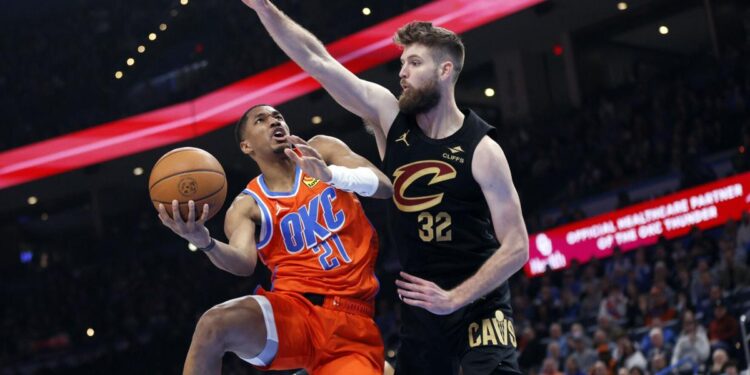 Gilgeous-Alexander scores 40 as Thunder roll past Cavaliers 134-114 in matchup of NBA leaders