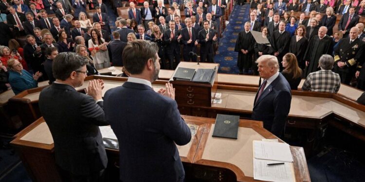 Trump's joint address to Congress showed the country's stark partisan divide