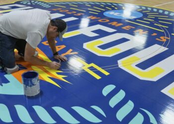 Maple hardwood ingrained with basketball's rich history