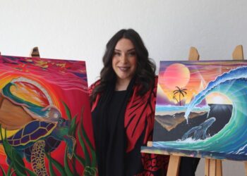 Painting her own odds